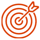 An arrow hitting the bullseye icon signifying quick approval due to a lender's no credit score requirements