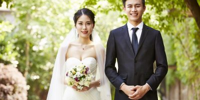 A happy couple at their wedding, for which one may need a wedding loan